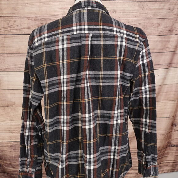 ST JOHN'S BAY PLAID FLANNEL BUTTON DOWN SHIRT MENS SIZE XL - Picture 4 of 6